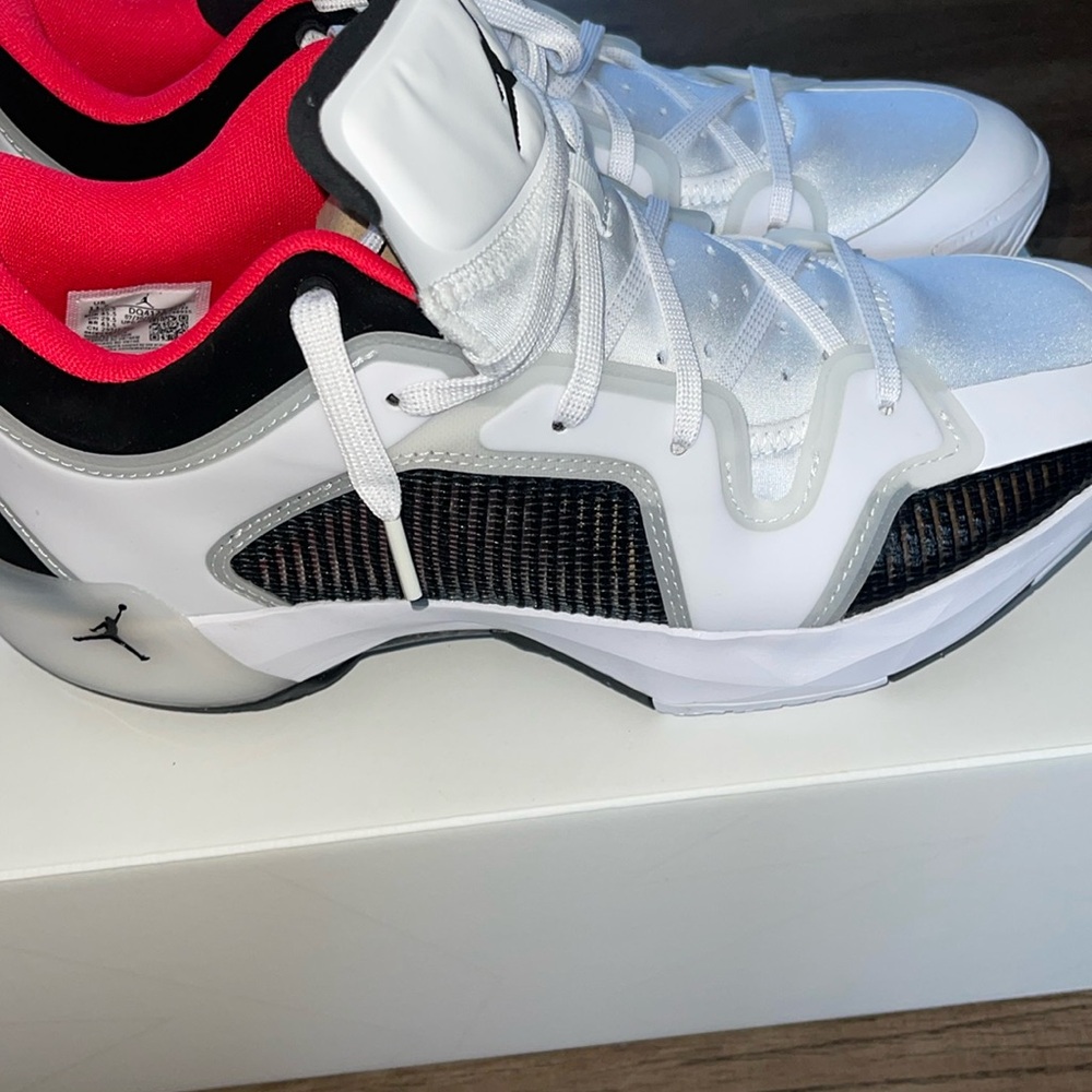 Nike Air Jordan 37 XXXVII Low PF Shoes 'White/Black" Siren Red New NIB